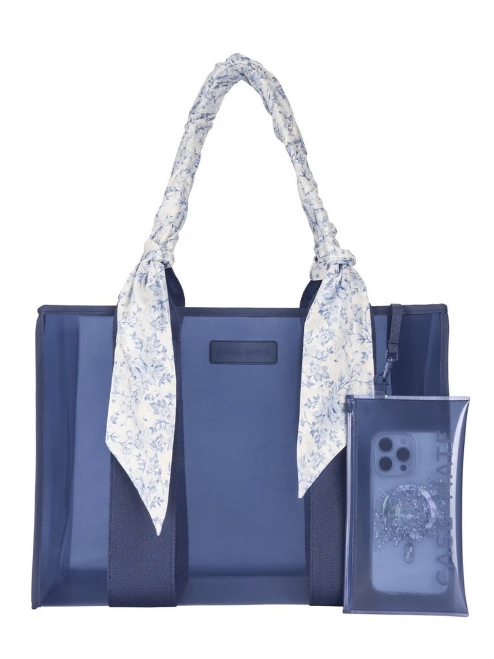 NEW WITH TAGS Casemate Navy Jelly Tote Bag W/ Waterproof Phone Holder - Picture 3 of 3